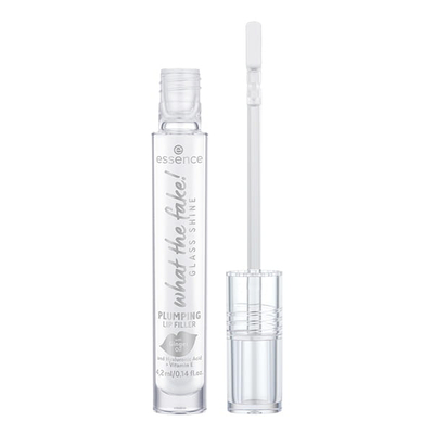 Shkëlqyes për buzë Essence What The Fake Glass Shine Plumping Lip Filler, 01 Oh So Glassy, 4.2 ml