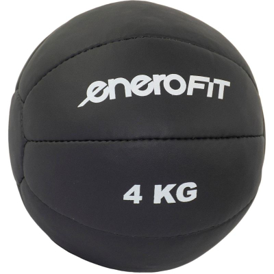 Top Enero Fit për stërvitje, 4 kg, lëkurë sintetike, gri e errët
