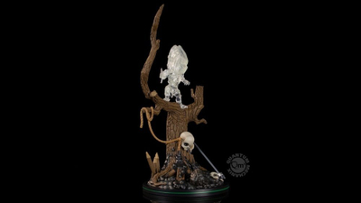 Figurë koleksionare QMx Predator Shiftsuit Variant Q-Fig Max Elite, dioramë xhungël, transparente