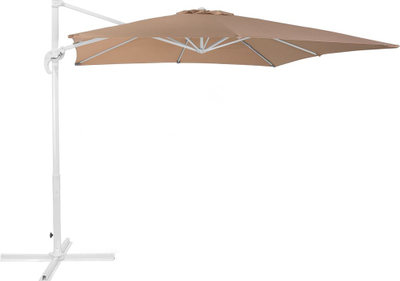 Çadër kopshti Beliani Monza, cantilever 250 cm, UV rezistente, bezhë rëre