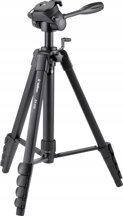 Tripod Velbon EX Series, metal, gjatësi deri 2 m, i zi