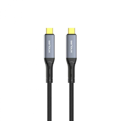 Kabllo Serioux USB-C në USB-C, 240W, 40Gbps, 1 m, e zezë