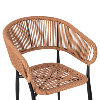 Kolltuk alumini Eulo 55,5x63,5x78Hcm (HM5783.13), zezë/ bezhë