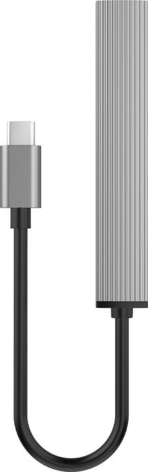 USB распределувач ORICO 4 порти, USB C, алуминиум, сиво вселенска