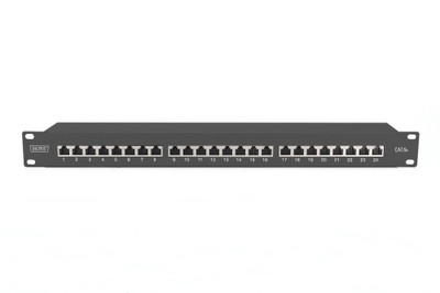 Patchpanel Digitus 19", Cat 6a, 24 porta, i zi