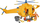 Lodër helikopter Fireman Sam Wallaby 2, me figurë, me drita dhe tinguj, i verdhë