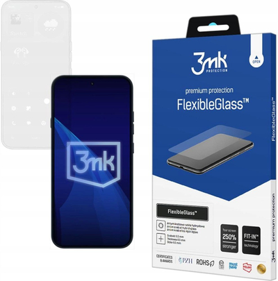 Xham mbrojtës 3MK FlexibleGlass për Nothing Phone 4a Pro, 0.3mm, 7H, transparent