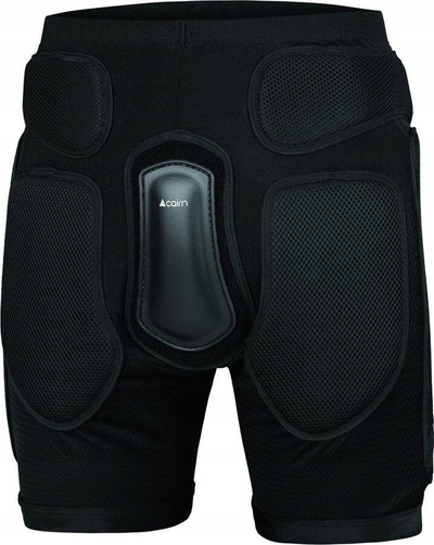 Short mbrojtës Cairn Proxim D3O, për ski edhe snowboard, me jastëk te koksiku, i zi