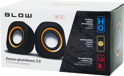 Kutia zëri Blow MS-24, 2.0, USB, e zezë portokalli