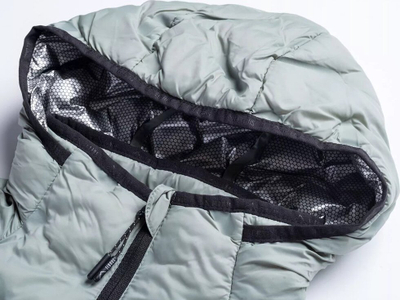 Xhaketë e quiltuar Elbrus Huel Primaloft W, Primaloft Silver Insulation, me kapuç, e zezë
