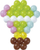 Set rruaza krijuese Aquabeads Pastel Fancy, refill, për kalamaj 4+