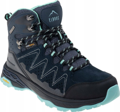 Këpucë trekingu Elbrus Eravica Mid WP GC, për goca, me membranë Waterproof, blu të errëta