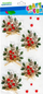 Stickerë dekorativë 3D Craft with Fun Twigs, set 5 copë, motive festive, shumëngjyrësh