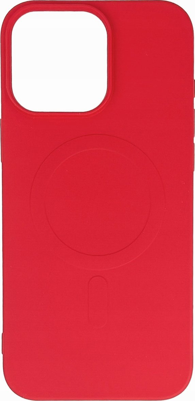 Mbulesë telefoni Hurtel për iPhone 16 Pro, Liquid Silicone, MagSafe, e kuqe