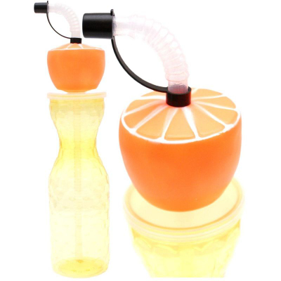 Shishe sportive Excellent Houseware, 500 ml, me pipëz, e verdhë