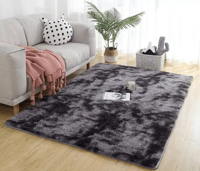 Tapet Dense Soft Plush Shaggy Ombre, 300x400 cm, 3.5 cm trashësi, gri ombre