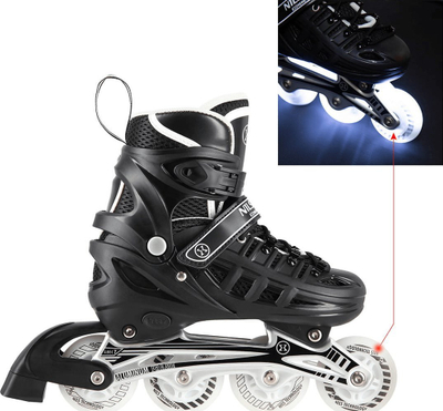 Patina Roller Nils Extreme NH10905, teh i ndërrueshëm, e rregullueshme 39-42, e zezë