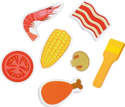 Puzzle 3D druri Bino Grill, 29.5 x 29.5 x 2 cm, shumëngjyrësh
