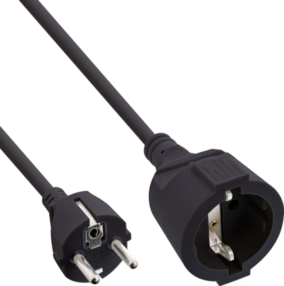 Kabllo zgjatuese InLine, Type F, 20m, e zezë