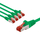 Kabllo rrjeti Goobay CAT 6 S/FTP, set me 5 copë, 2 m, jeshile