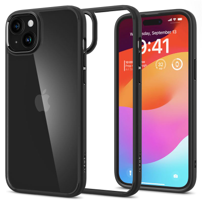 Kapak për iPhone 15 Plus Spigen Ultra Hybrid, i zi
