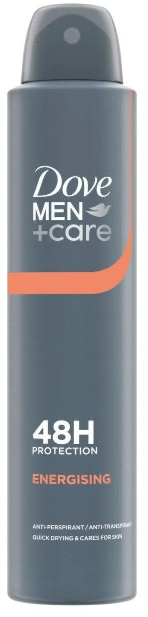Dezodorant spraj Dove Men Care Energizing, 150 ml, për burra