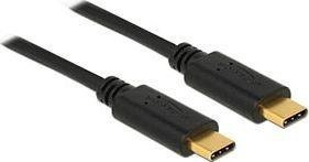Kabllo USB DeLock USB-C - USB-C, 4 m, e zezë