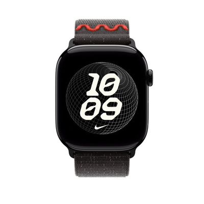 Apple Watch 46mm Loop, Midnight Black Nike Sport Loop