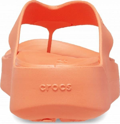 Sandale plazhi Crocs Gataway Platform Flip Flop W 209410-84F, me platformë, ngjyrë portokalli