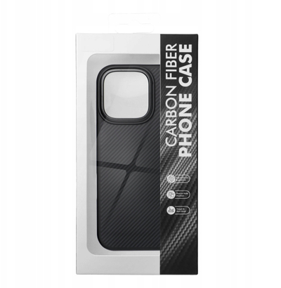 Куќиште за телефон OEM Carbon Elite Mag, за iPhone 16 Pro, MagSafe, црно