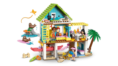 Lodër ndërtuese LEGO 42699 Beach House with Seals, shtëpi plazhi, me foka, shumëngjyrëshe