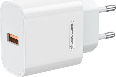Karikues muri JELLICO AK165, 22.5W QC3.0, 1xUSB me kabllo Lightning, i bardhë