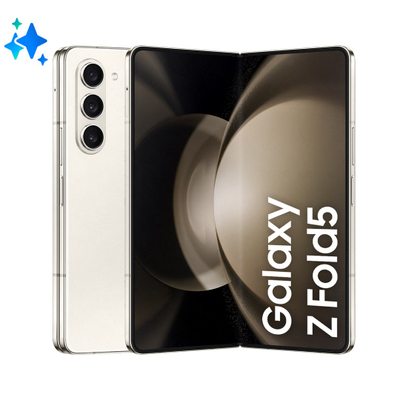 Celular Samsung Galaxy Z Fold5, 7.6", 12GB RAM, 256GB, krem