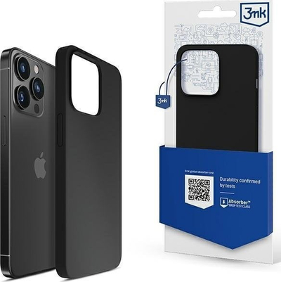 Mbulesë silikoni 3MK Silicone Case iPhone 14 Pro 6.1", e zezë