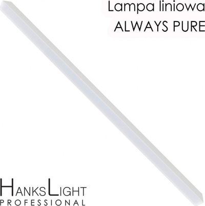 Lampë tavani HanksLight LED, 1200mm, 36W 4000K, e bardhë