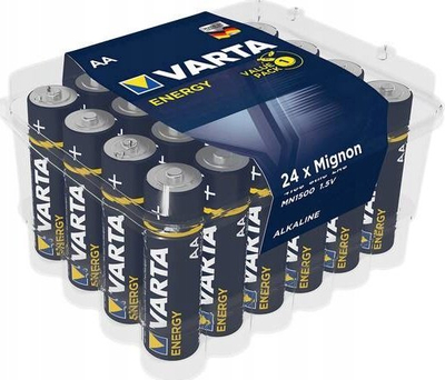 Bateri alkaline Varta Energy AA LR6, 1.5V, 6 copë