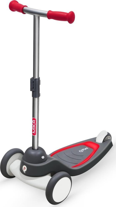 Trotinet balancues Qplay Mika, 3 rrota, LED, i kuq