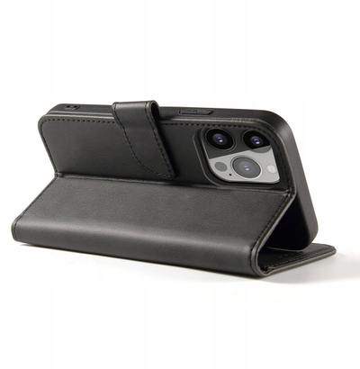 Këllëf magnetik për telefon Google Pixel 7, me kapak portofol, me stand, i zi