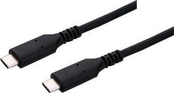 Kabllo USB4 C-TECH CB-USB4-1B, Type-C me Type-C, 100W, 40Gbps, 1m, e zezë