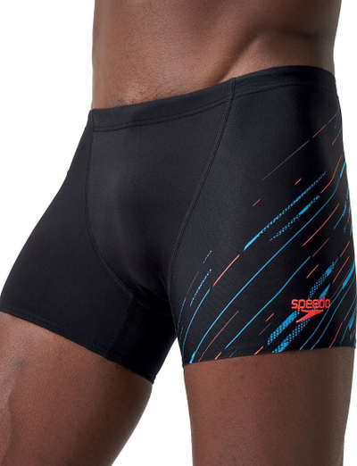 Rrobë banje meshkujsh Speedo HyperBoom V-Cut Aquashort, Endurance+, e zezë blu
