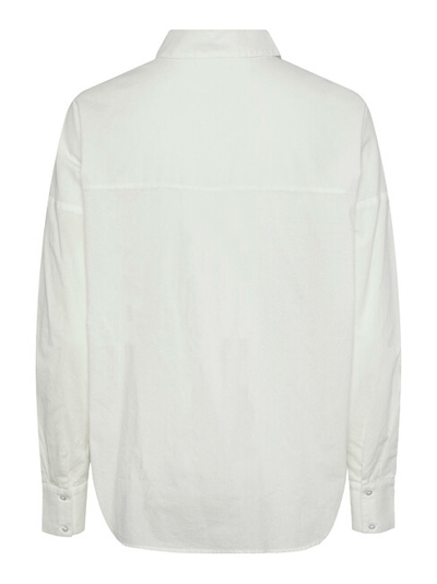 Këmishë Pieces PCTANNE Loose Fit, e bardhё