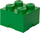 Kuti për me rujt LEGO 4 Stud Storage Brick, grumbulluse, jeshile