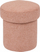 Puf Atmosphera Terracotta Fabric, formë rrethore, MDF, terrakote
