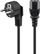 Kabllo rryme PremiumCord Power Cable 230V, 0.5m, 10A, e zezë