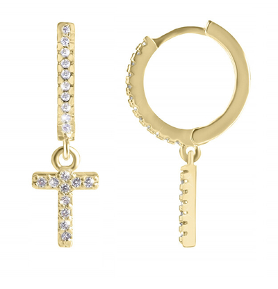 Vath Troli "T" Gold Plated with Zircons