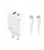 Karikues Maxlife MXTC-09-45AC, 45W, USB-C dhe USB-A, me kabllo USB-C 2 m, i bardhë