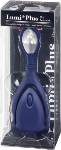 Dritë leximi Lumi Plus Libri_x, 13 cm, e lëvizshme, blu e errët