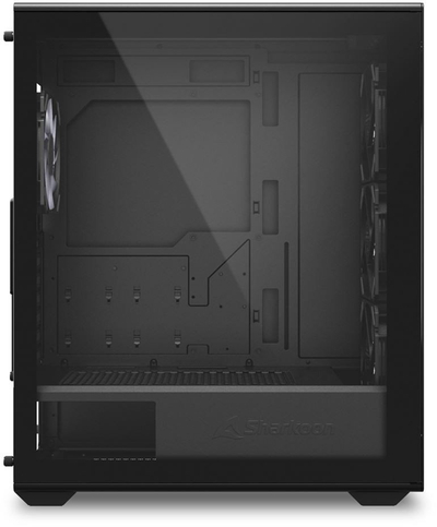 Kasa PC Sharkoon VK4 ARGB, mid tower, xham i temperuar, e zezë