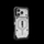 Mbrojtëse telefoni UAG Pathfinder Clear MagSafe për iPhone 17 Pro, kundër goditjeve, transparente, argjendtë