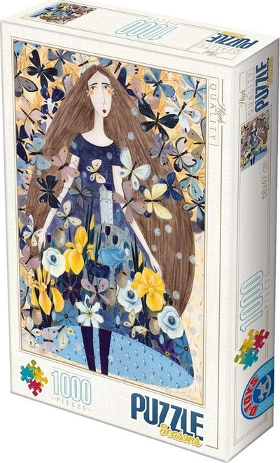 Puzzle DToys Andrea Kürti Spring, 1000 copa, pranveror, shumëngjyrësh